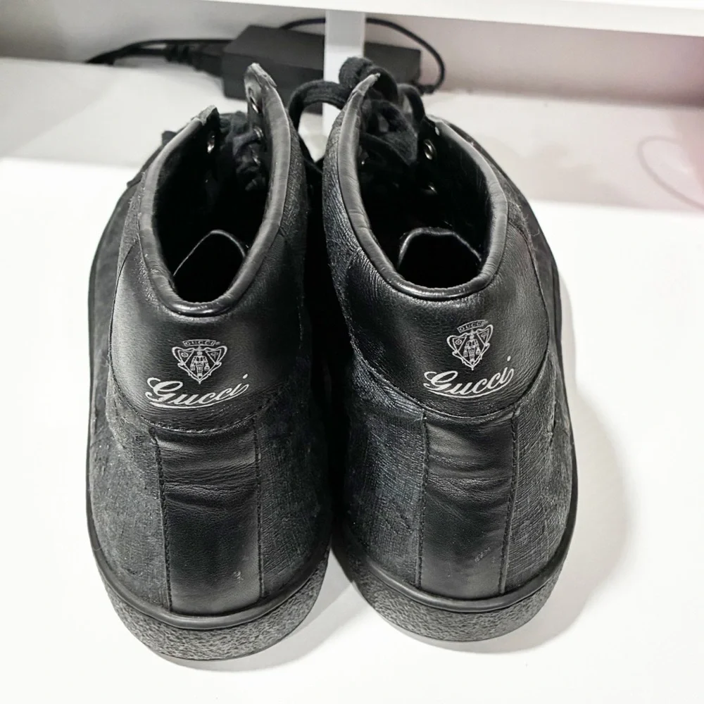 Gucci Men’s Guccissima GG Supreme Brooklyn High-Top Sneakers‎ Size 10